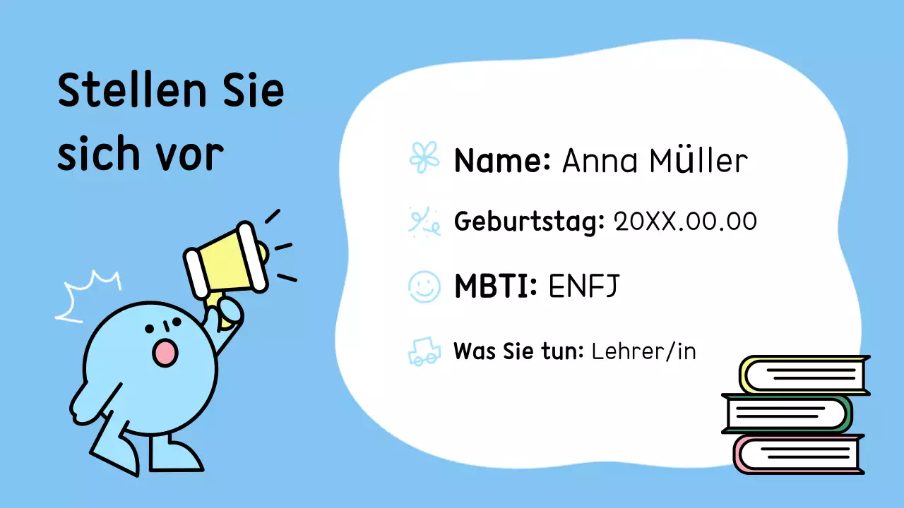 Wir stellen vor: die süße blaue Figur