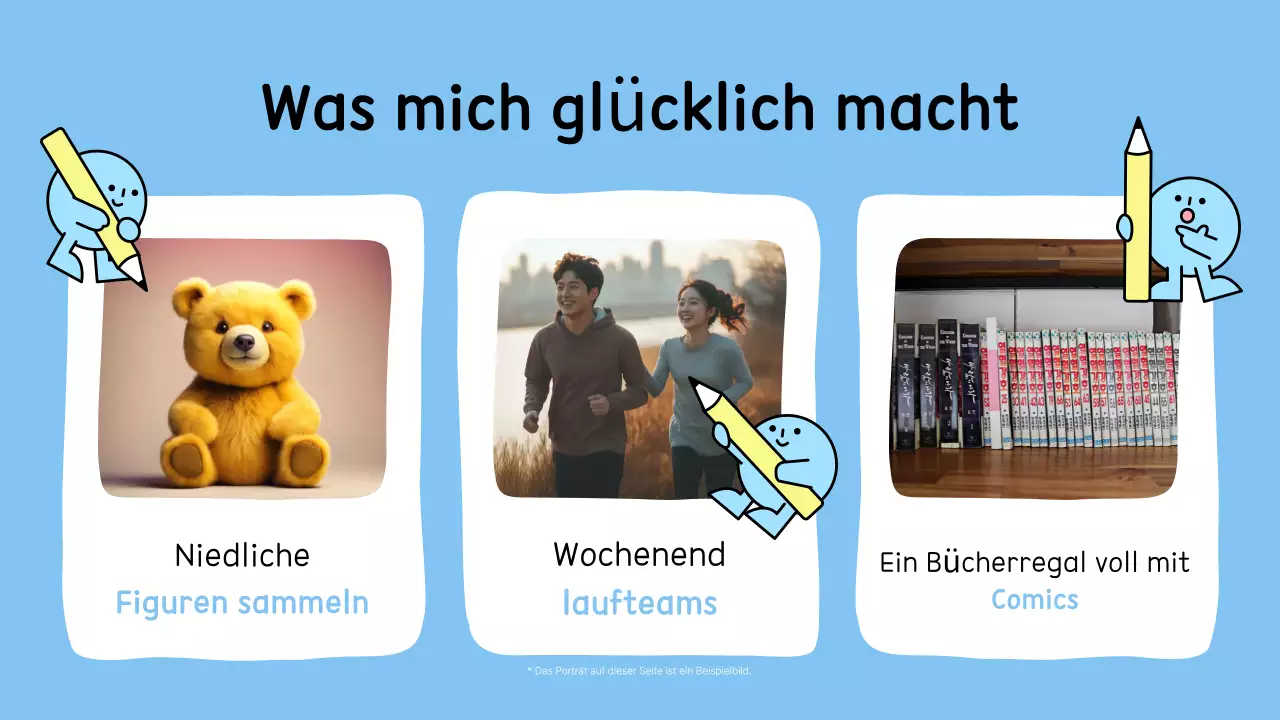 Wir stellen vor: die süße blaue Figur