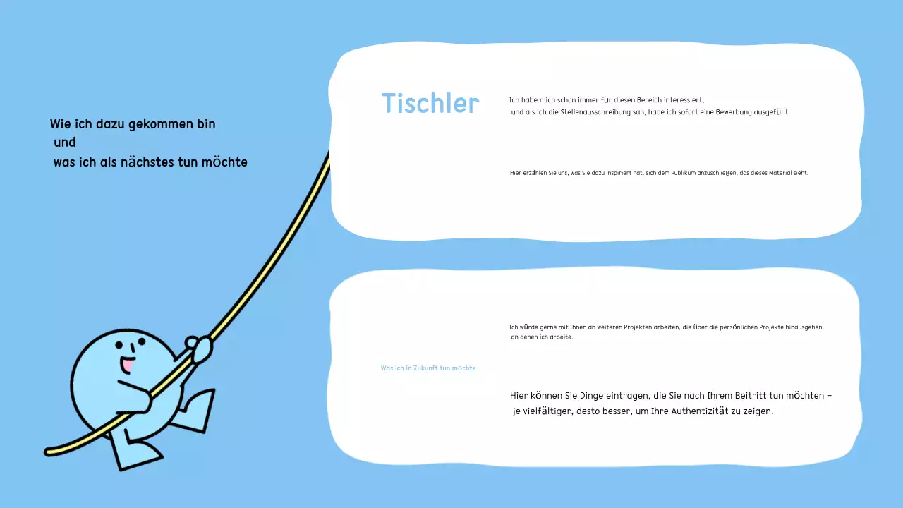 Wir stellen vor: die süße blaue Figur