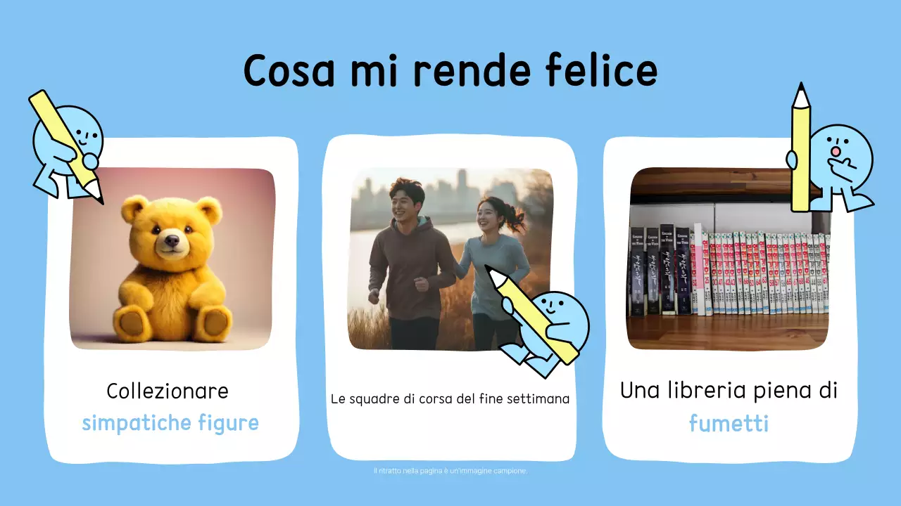 Vi presentiamo il simpatico personaggio blu