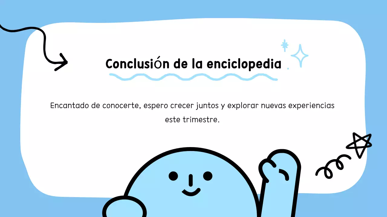 Presentamos al simpático personaje azul.