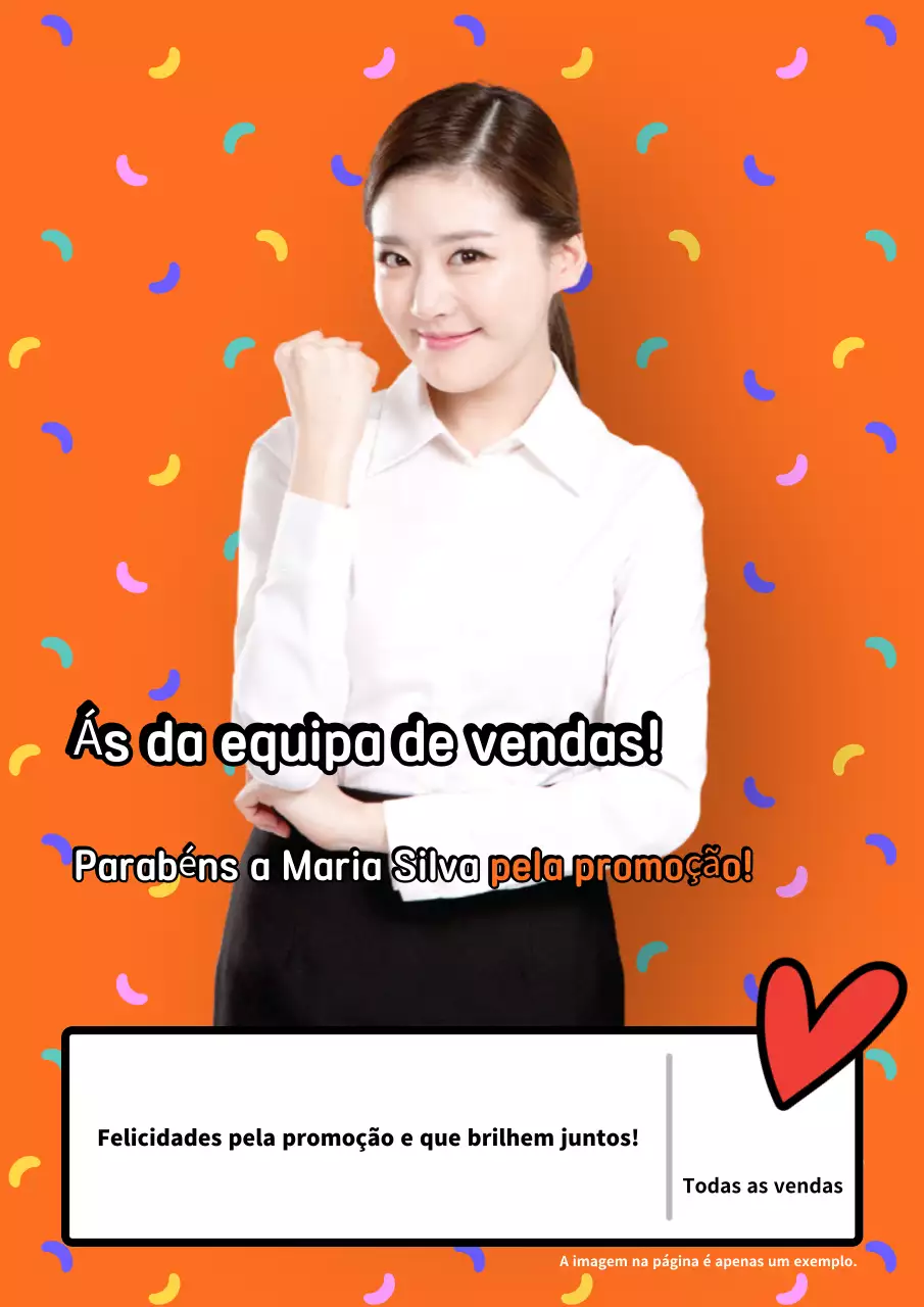 Promoção Orange Simple Parabéns