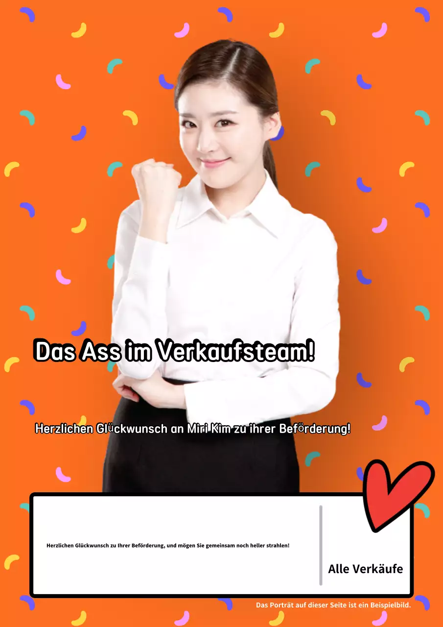 Orange Simple Promotion Herzlichen Glückwunsch