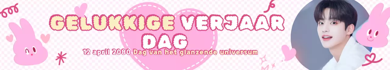 Verjaardagsviering van roze baby