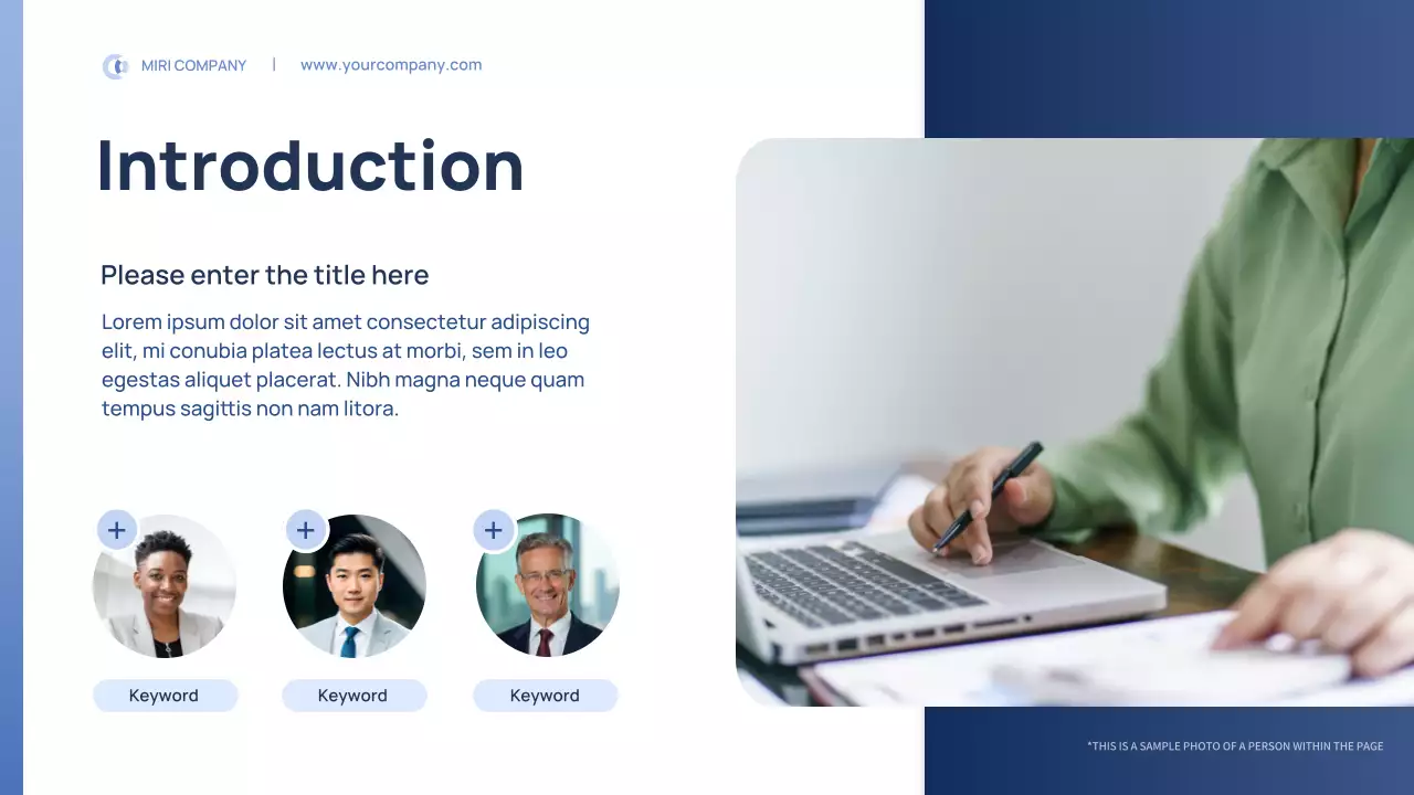 Blue Professional Employee Management Plan Event Presentation