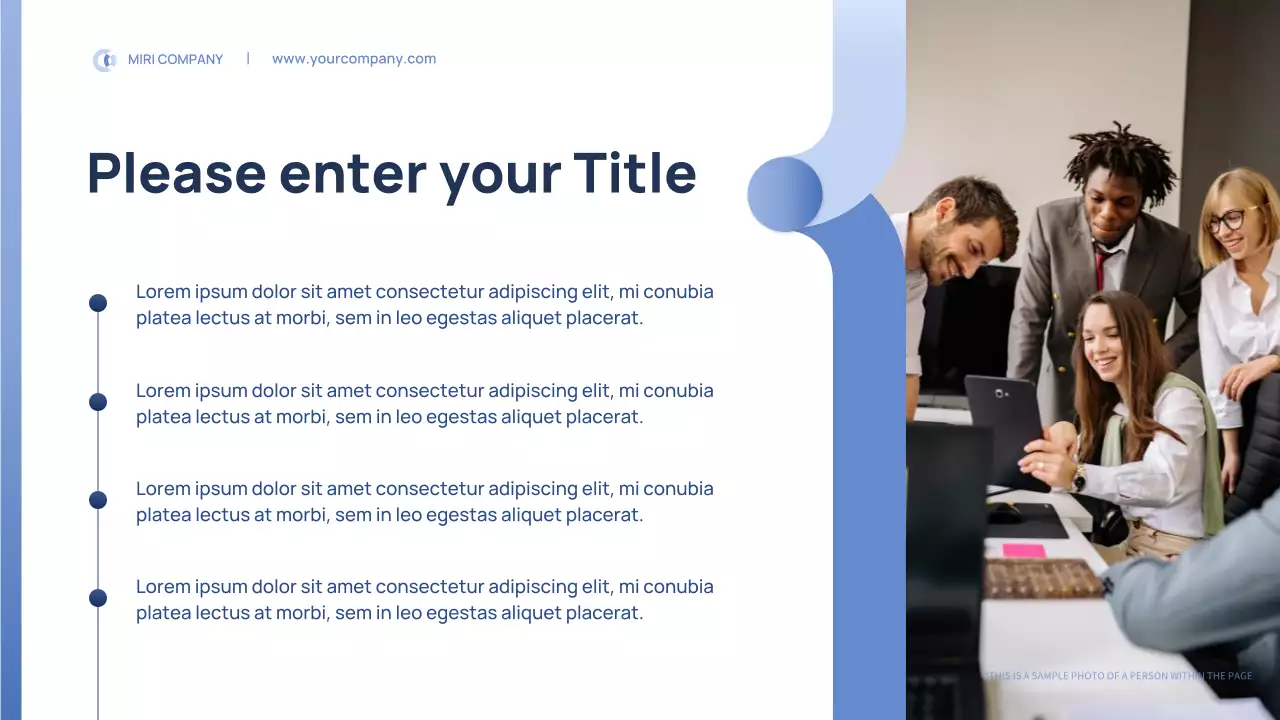 Blue Professional Employee Management Plan Event Presentation