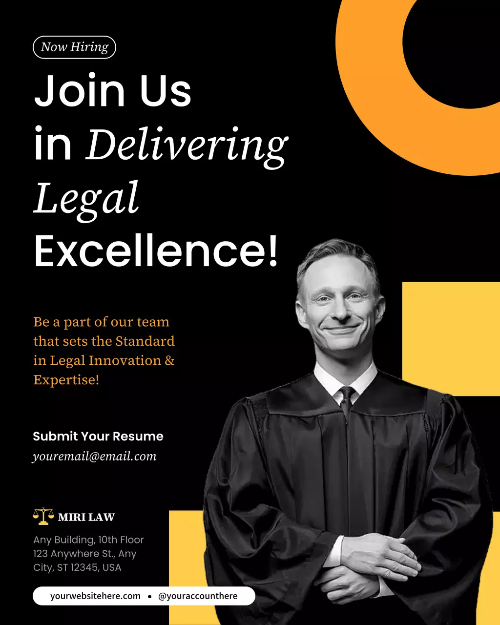 Black Modern Law Recruitment Instagram Post