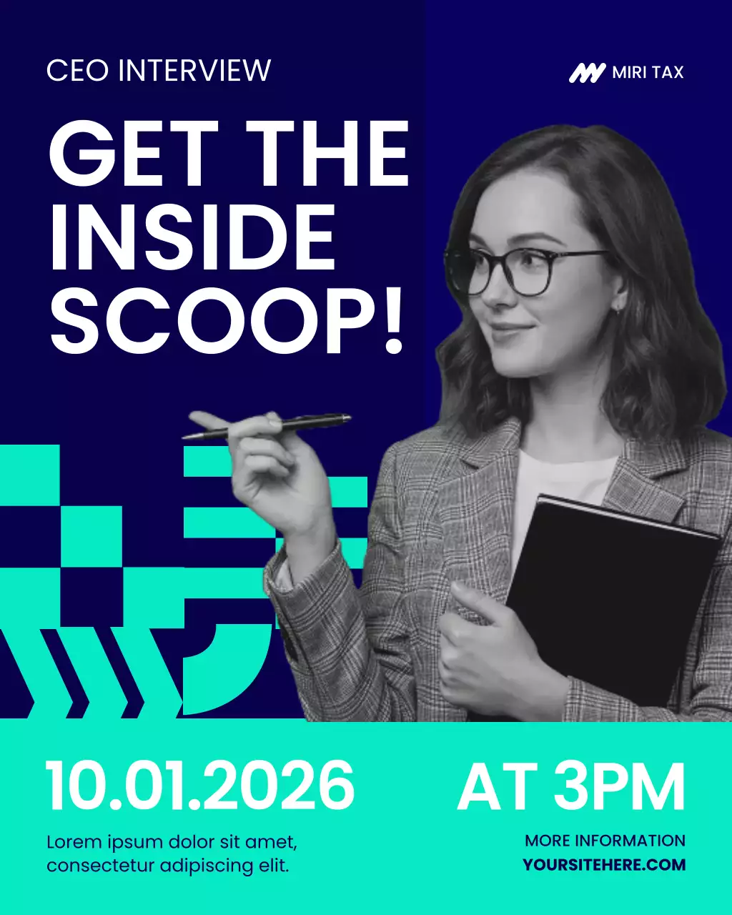 Blue and Green Team Insight Instagram Post