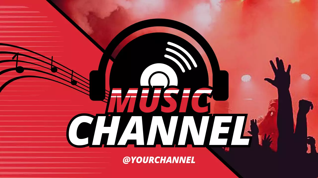 Red Bold Music Promotion YouTube Thumbail