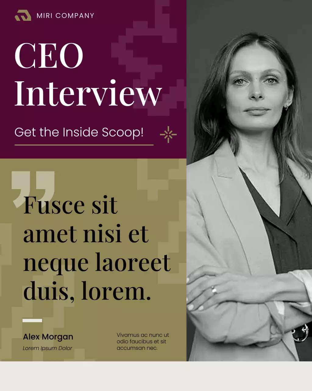 Navy Modern Business Announcement Instagram Post