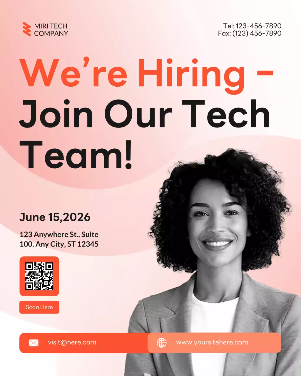 Coral Modern Recruitment Announcement Instagram Post