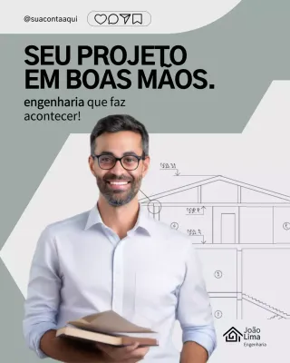 Publicação do Instagram sobre o serviço de engenharia profissional Grey