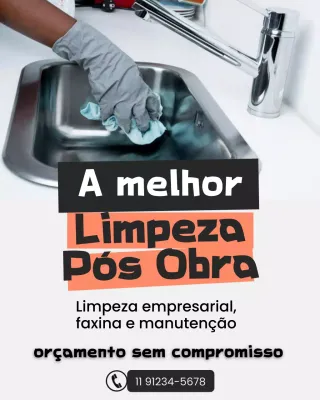 Publicação de anúncio de limpeza moderna cinza no Instagram