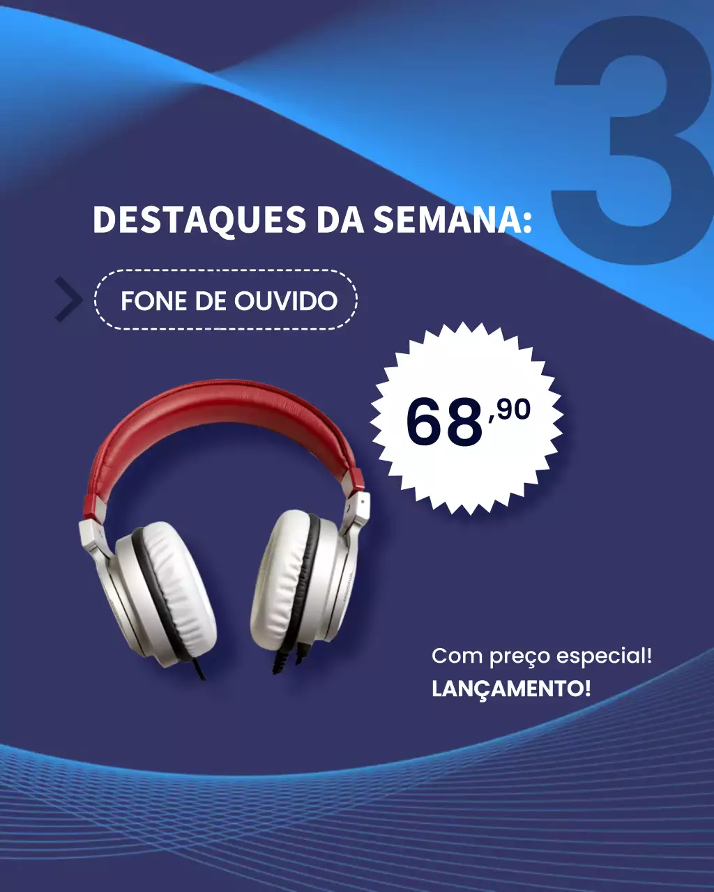 Postagem promocional do Instagram da Blue Modern Electronics