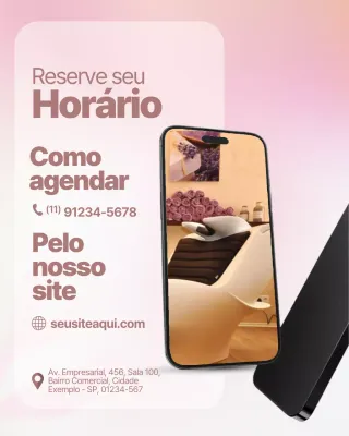 Publicação do Instagram do Pink Modern Salon
