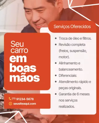 Postagem promocional automotiva moderna da Orange no Instagram