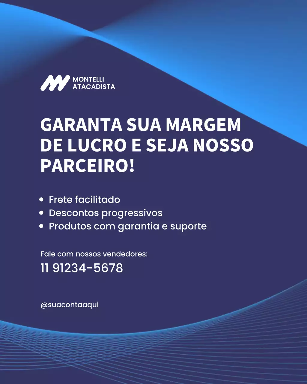 Postagem promocional do Instagram da Blue Modern Electronics