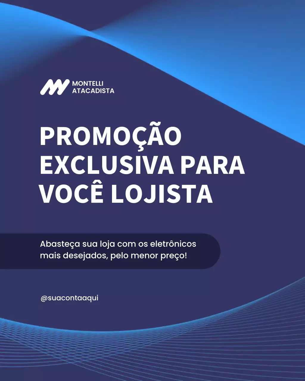 Postagem promocional do Instagram da Blue Modern Electronics