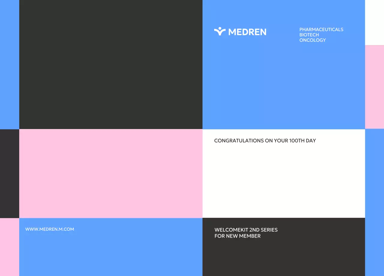 다양한 컬러배치를 사용한 미니멀 패턴 홍보