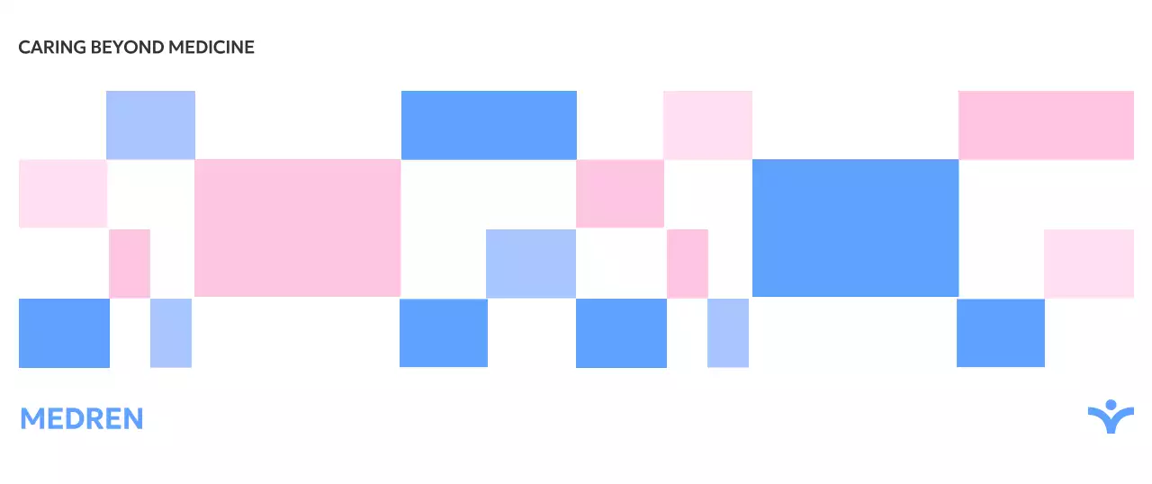 다양한 컬러배치를 사용한 미니멀 패턴 홍보