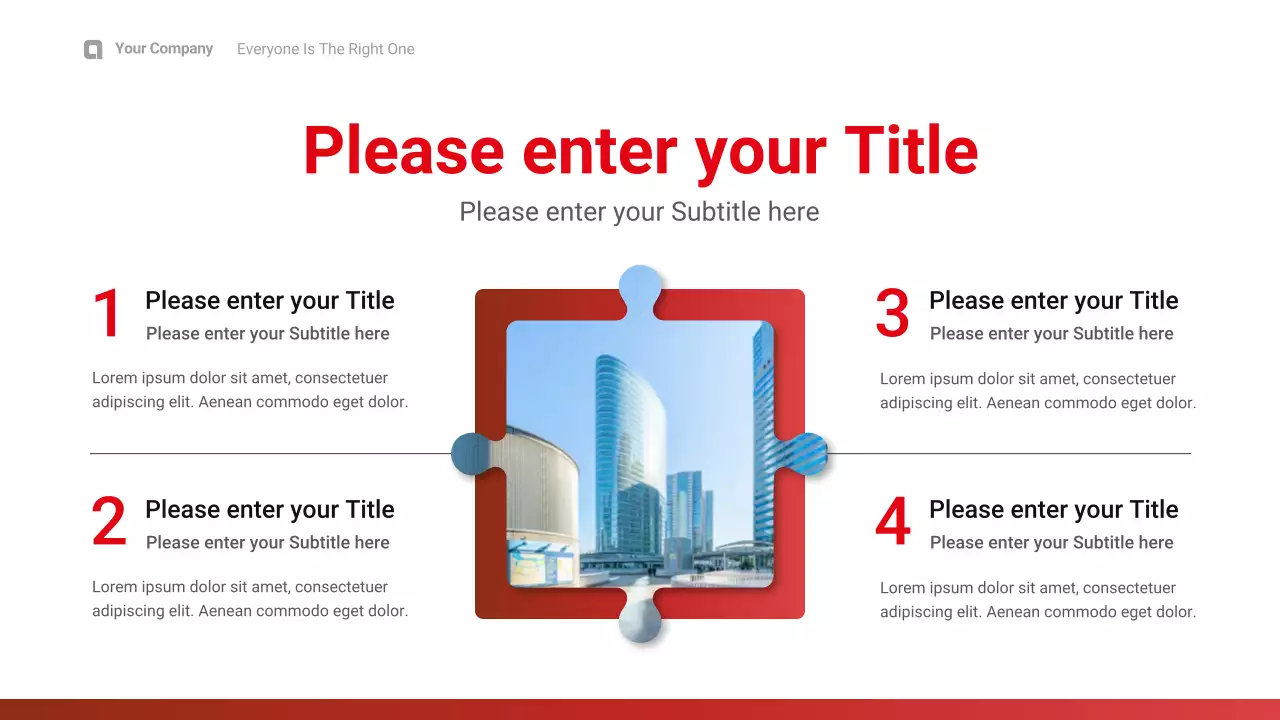 Red Black Professional Business Company Presentation