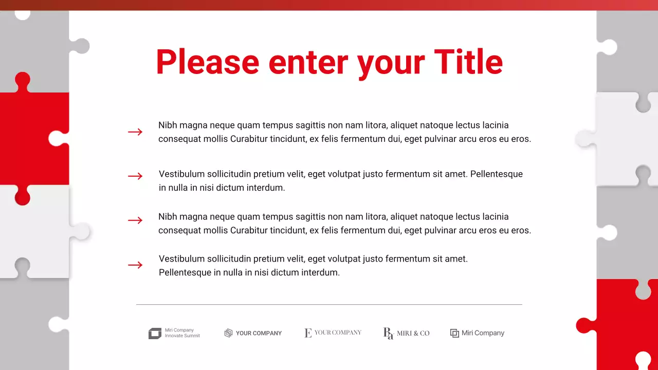 Red Black Professional Business Company Presentation