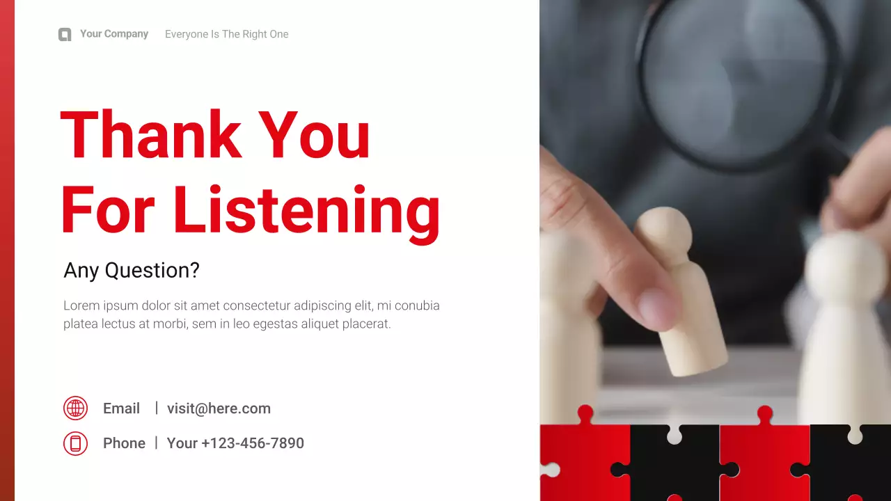 Red Black Professional Business Company Presentation