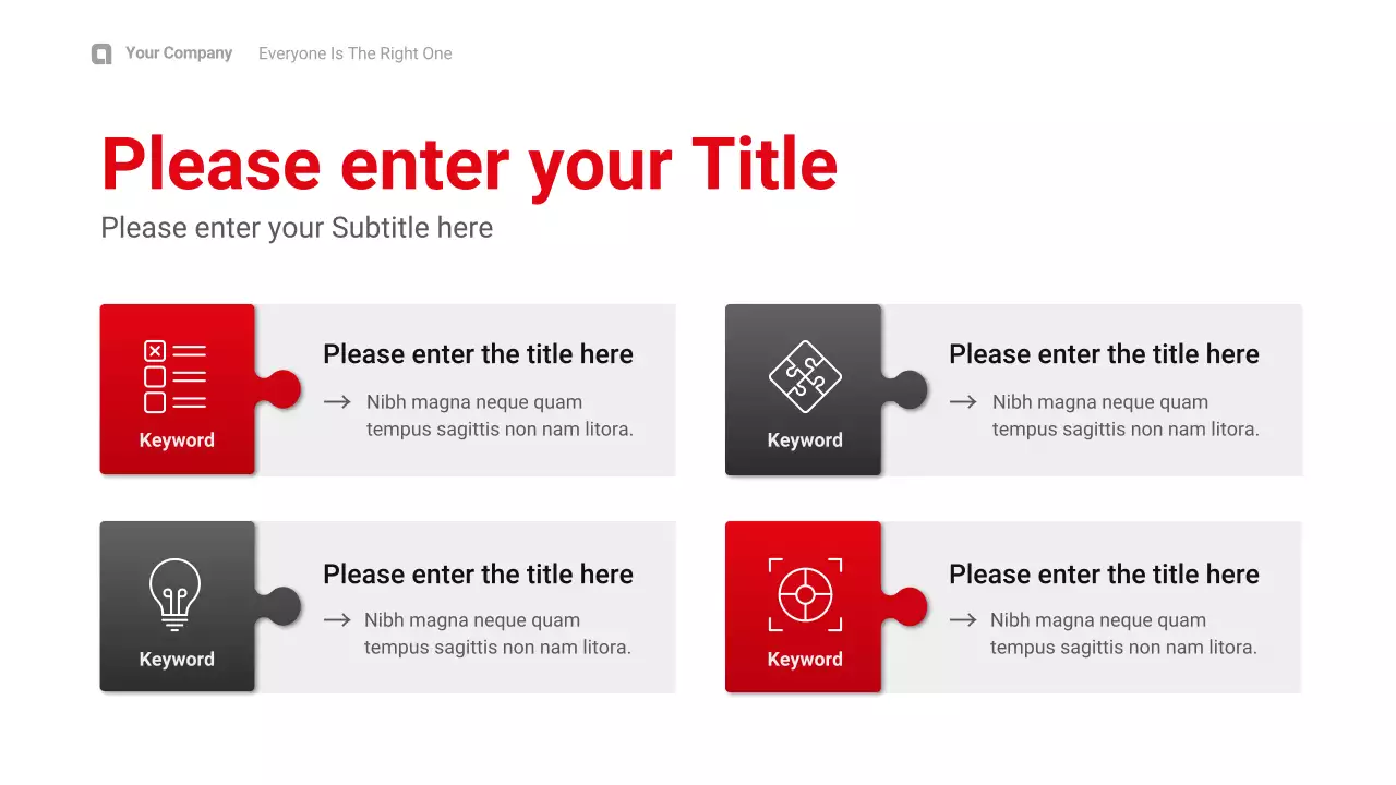 Red Black Professional Business Company Presentation