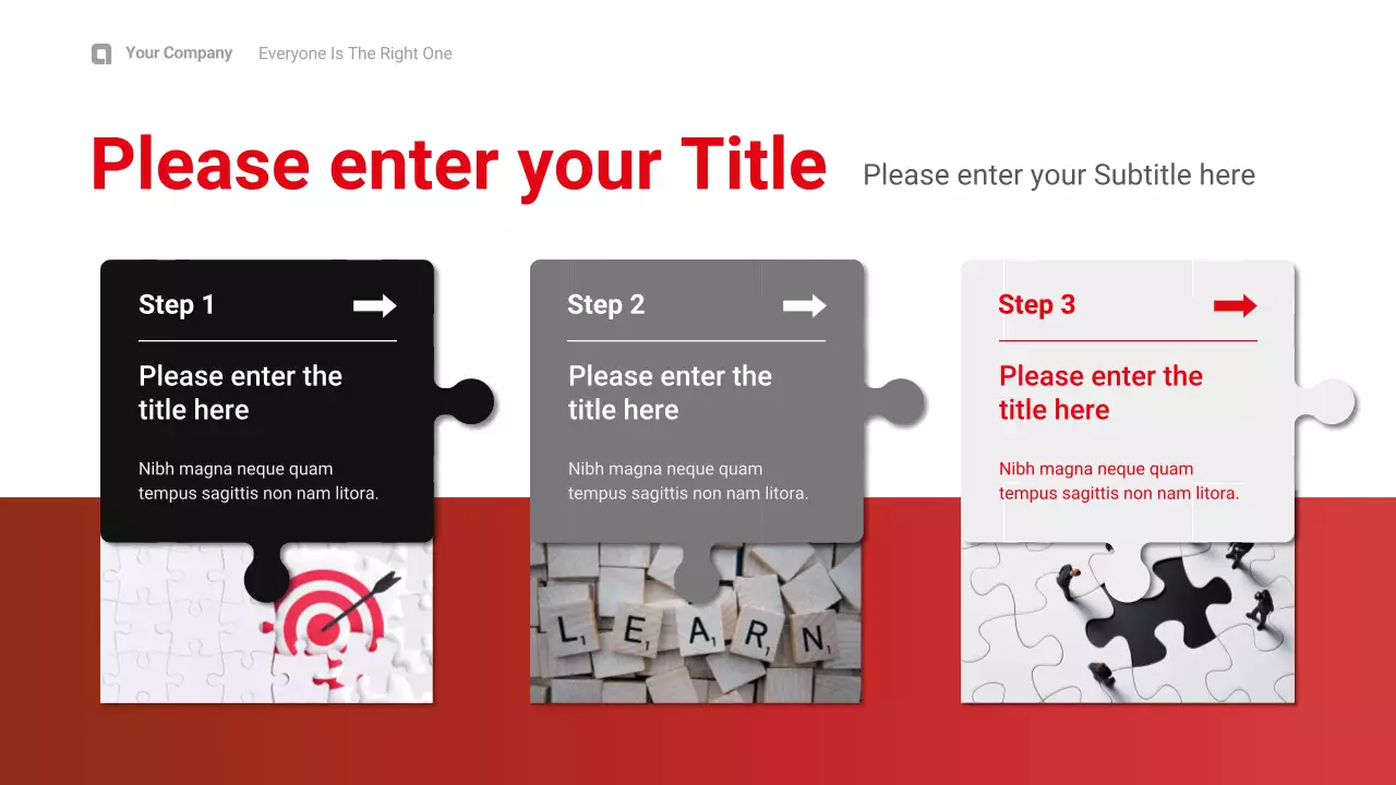 Red Black Professional Business Company Presentation