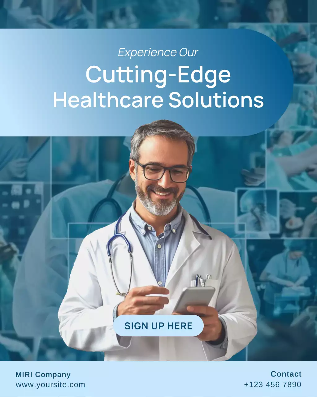 Trendy and Minimal Healthcare Instagram Post