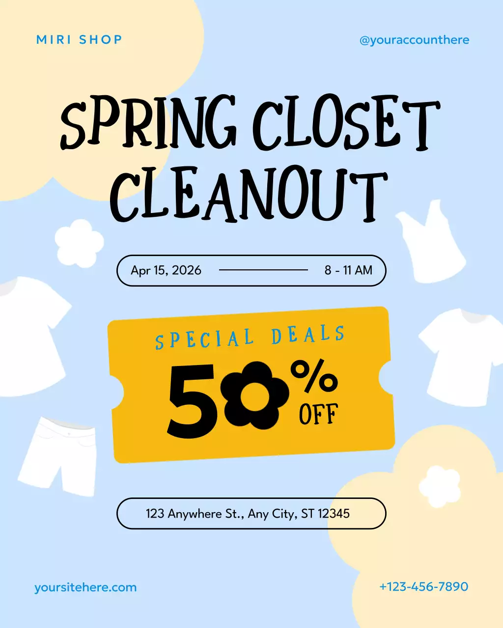 Yellow Modern Fashion Promotion Instagram Post