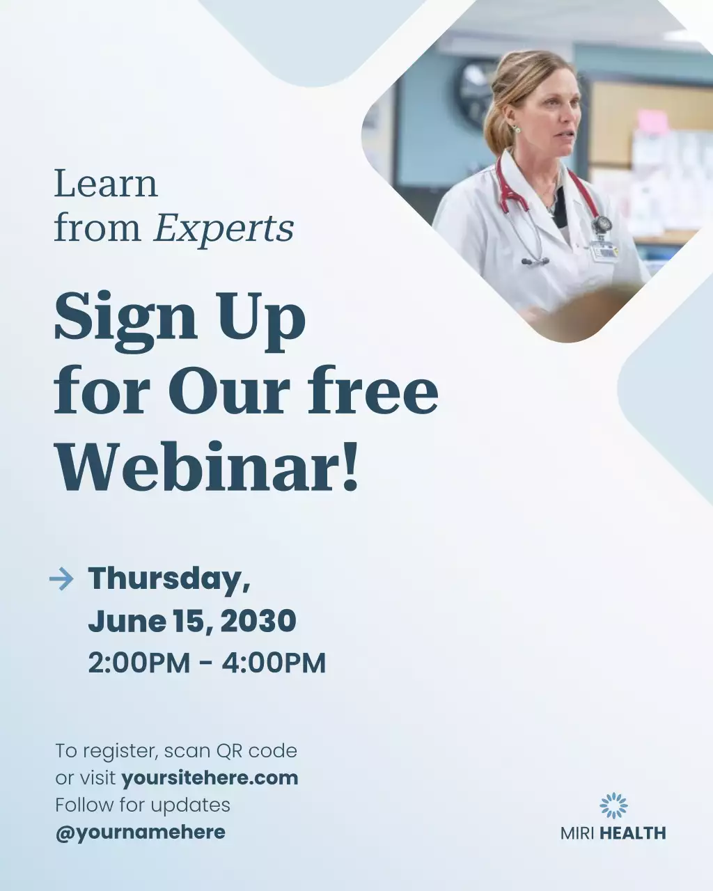 Modern Healthcare Announcement Instagram Post