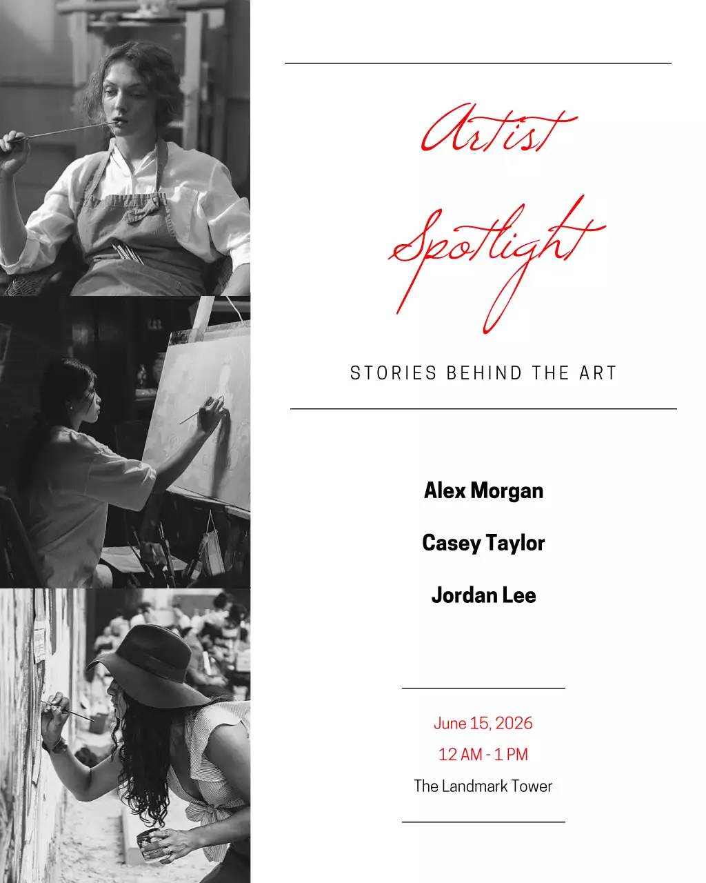 Brown Rlegant Art Exhibition Instagram Post