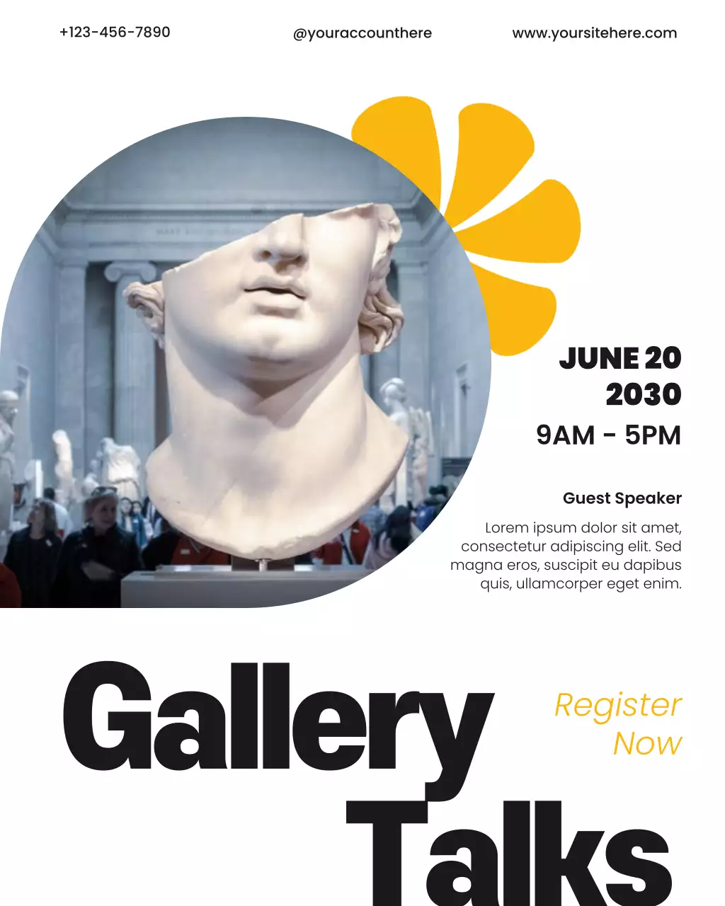 Black Modern Art Exhibition Instagram Post