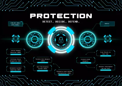 Blue Cybersecurity Guide Poster