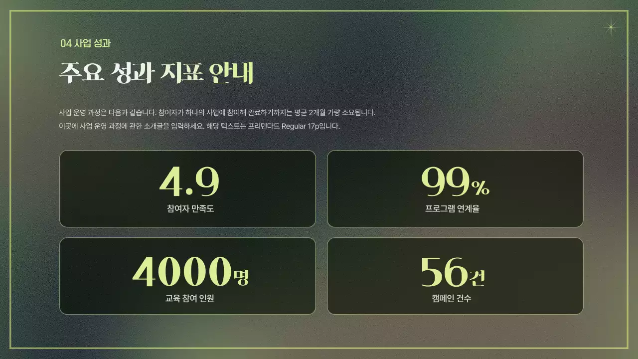 카키 빈티지 환경 교육