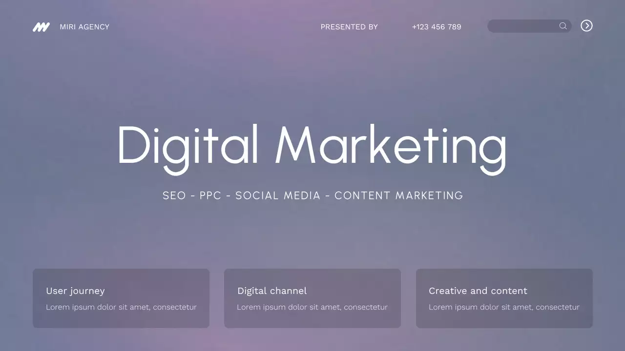 Purple Modern Digital Marketing Agency Presentation