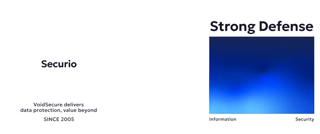 파랑 모던 정보 보안 브랜드