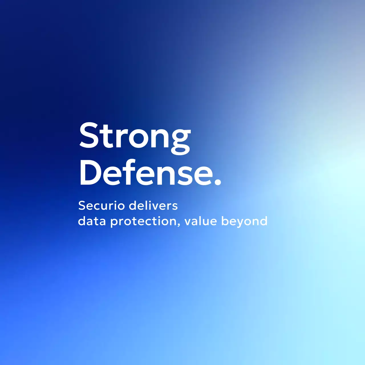 파랑 모던 데이터 보호 브랜드