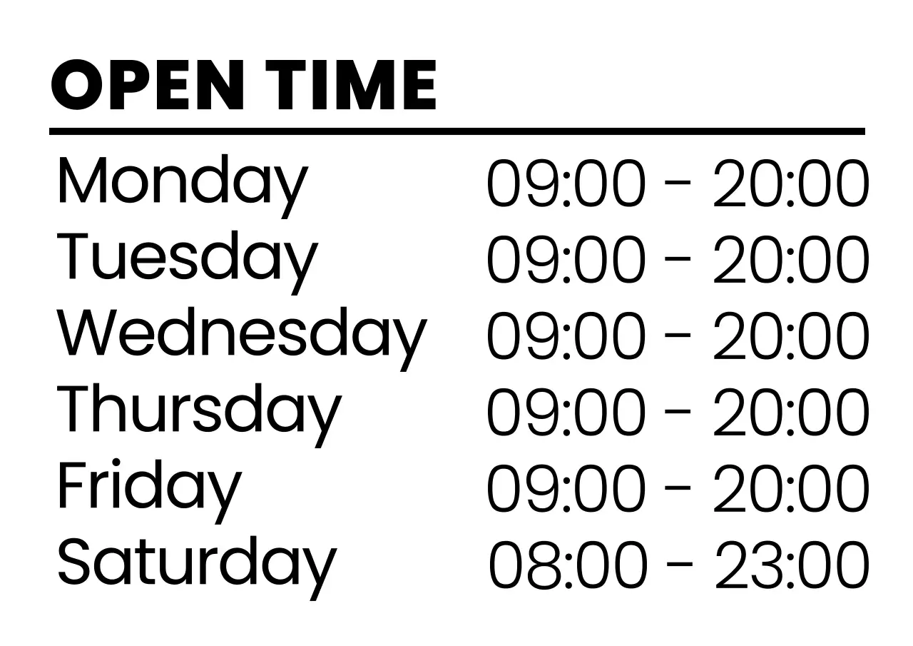 黒 シンプル 営業時間 看板 シート紙