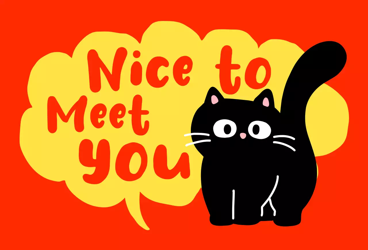 黒 ポップ 猫 ようこそ マット