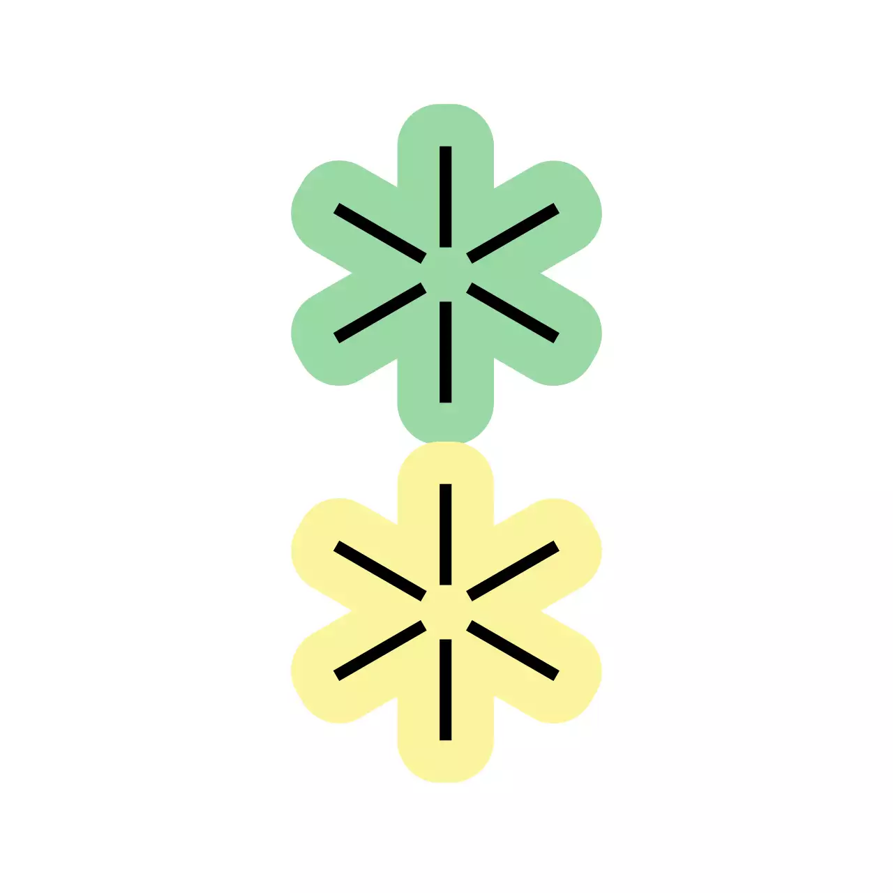 연두 심플 아이콘 디자인