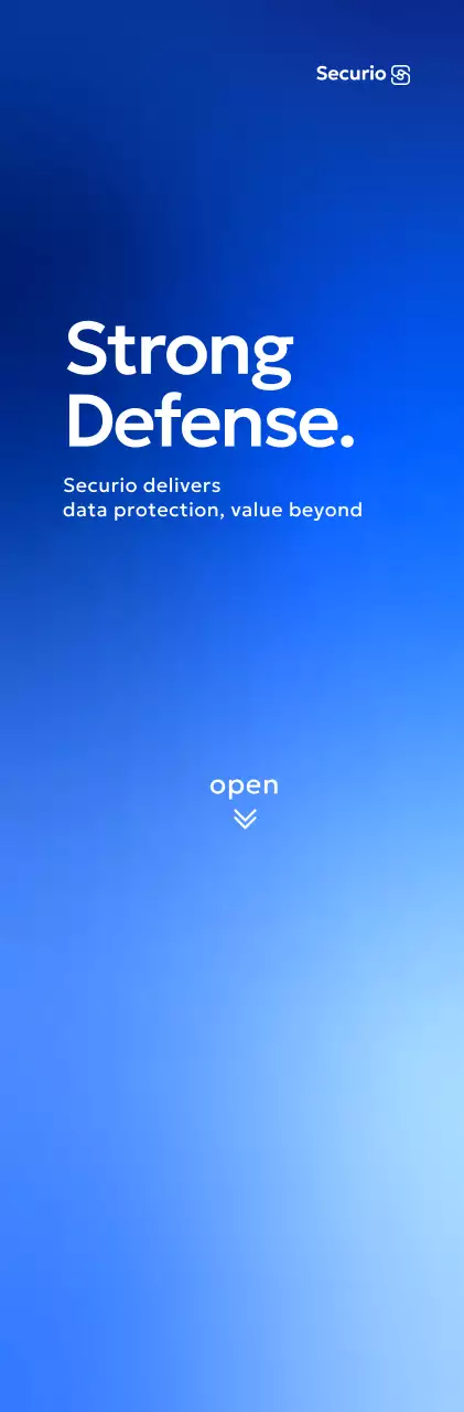 파랑 모던 데이터보안 광고