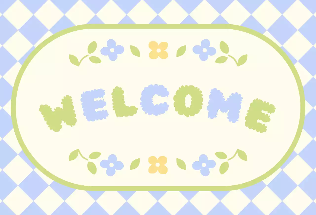 カラフル かわいい ようこそ