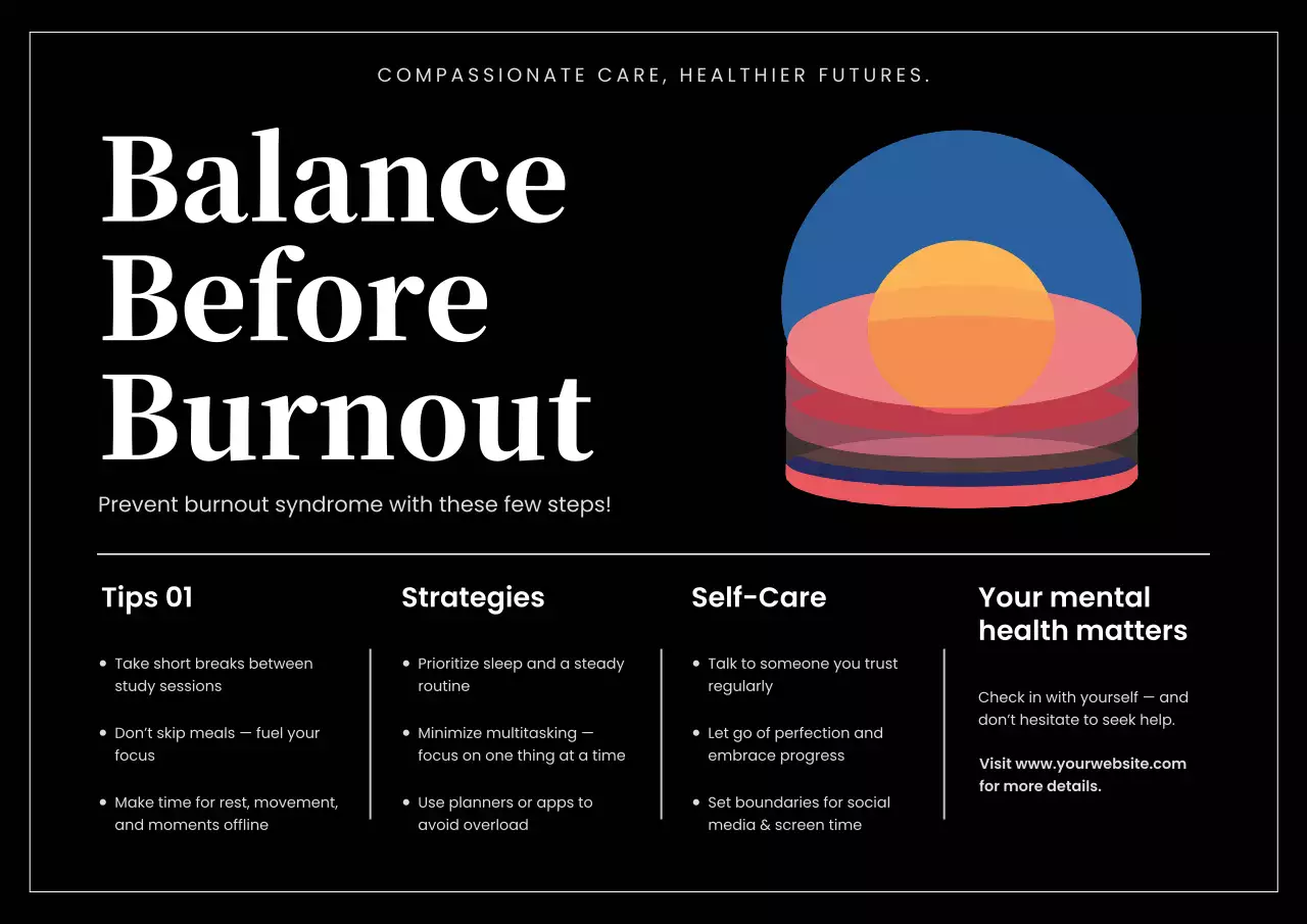 Black Modern Wellness Guide Poster