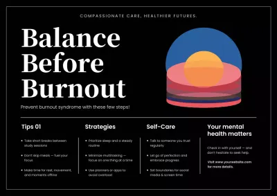 Black Modern Wellness Guide Poster