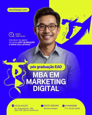 Publicação do Instagram sobre Educação Moderna Azul