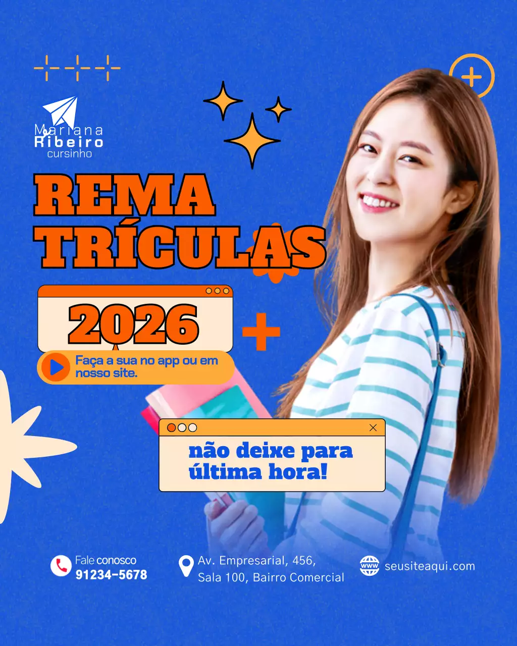 Publicação no Instagram sobre o anúncio de inscrição da Blue Trendy