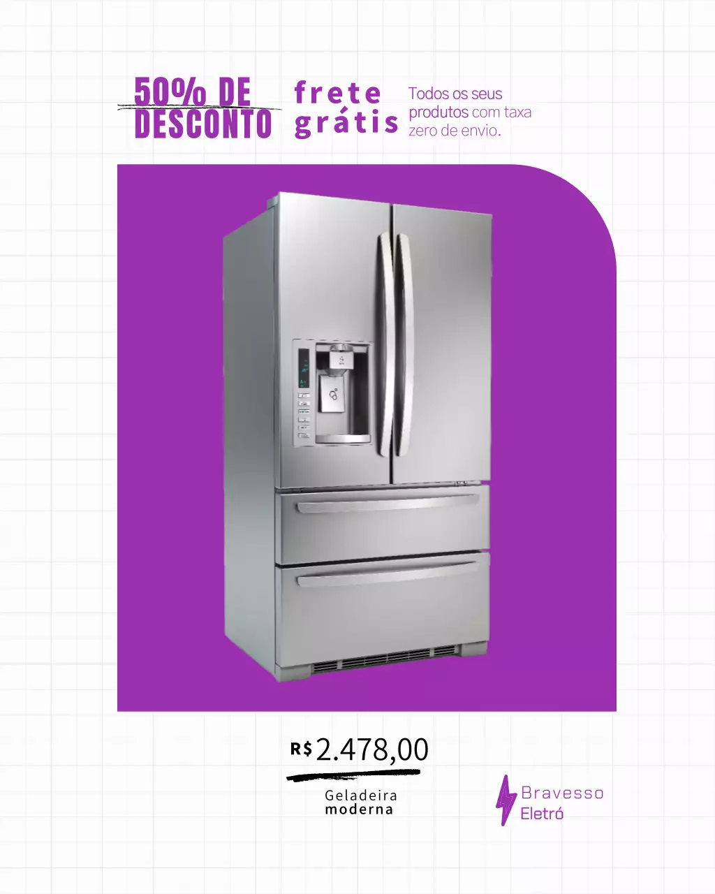 Postagem promocional do Purple Modern Coffee no Instagram