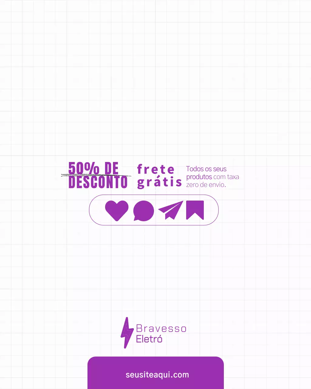 Postagem promocional do Purple Modern Coffee no Instagram